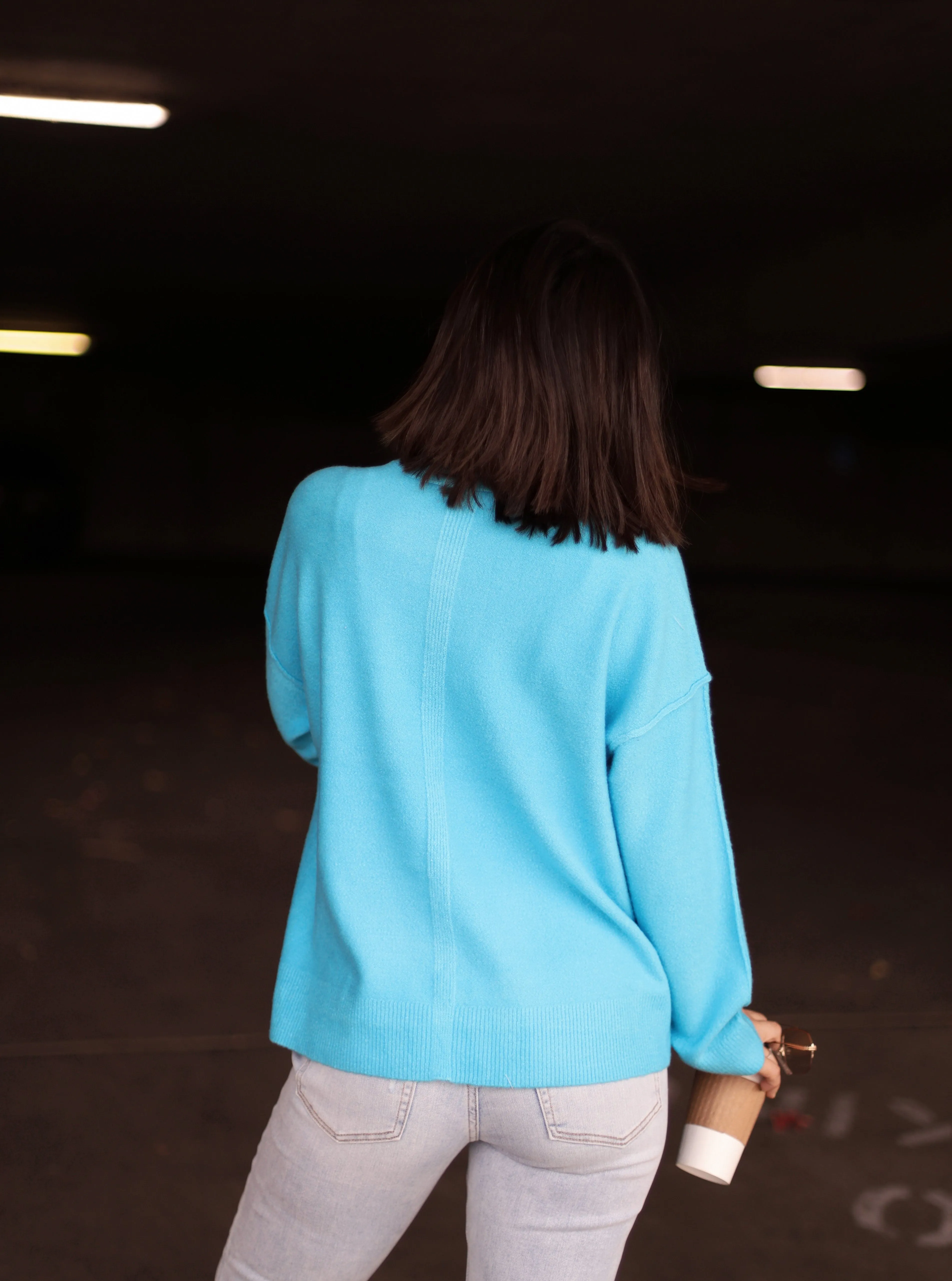 Blue Pullover Sweater sold by LANE 201 product image thumbnail 3