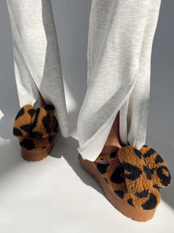 Leopard Platform Slides sold by LANE 201