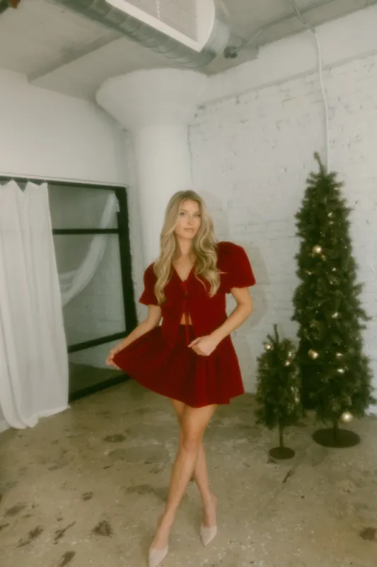 Merry Me Mini Skirt sold by LANE 201