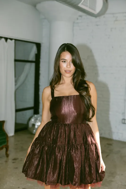 Plum Perfect Mini Dress made by Fore Collection