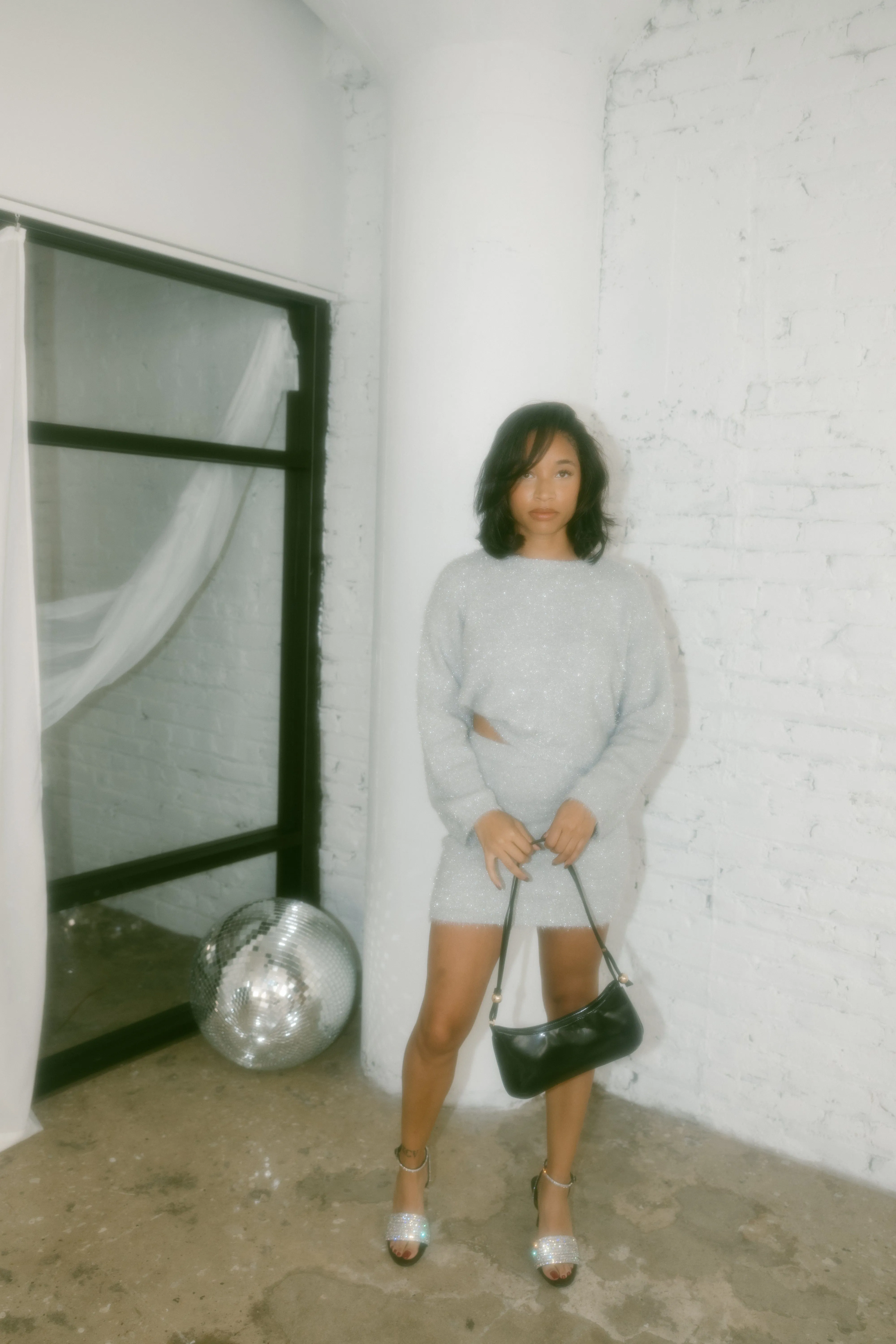 Metallic Fuzzy Sweater sold by LANE 201 product image thumbnail 4