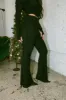 Shimmer Metallic Foldover Pants sold by LANE 201