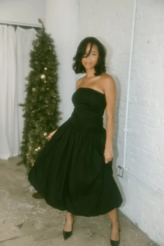 Black Tube Midi Dress sold by LANE 201