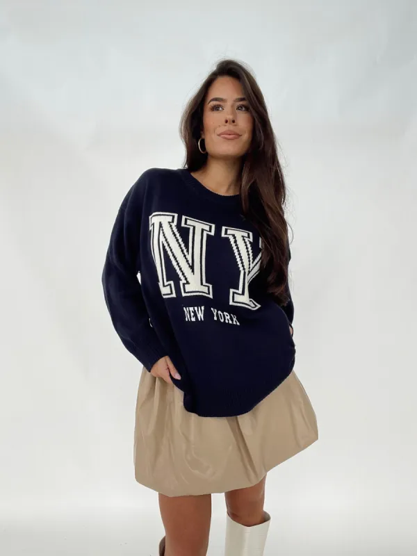 New York Lettering Sweater sold by LANE 201