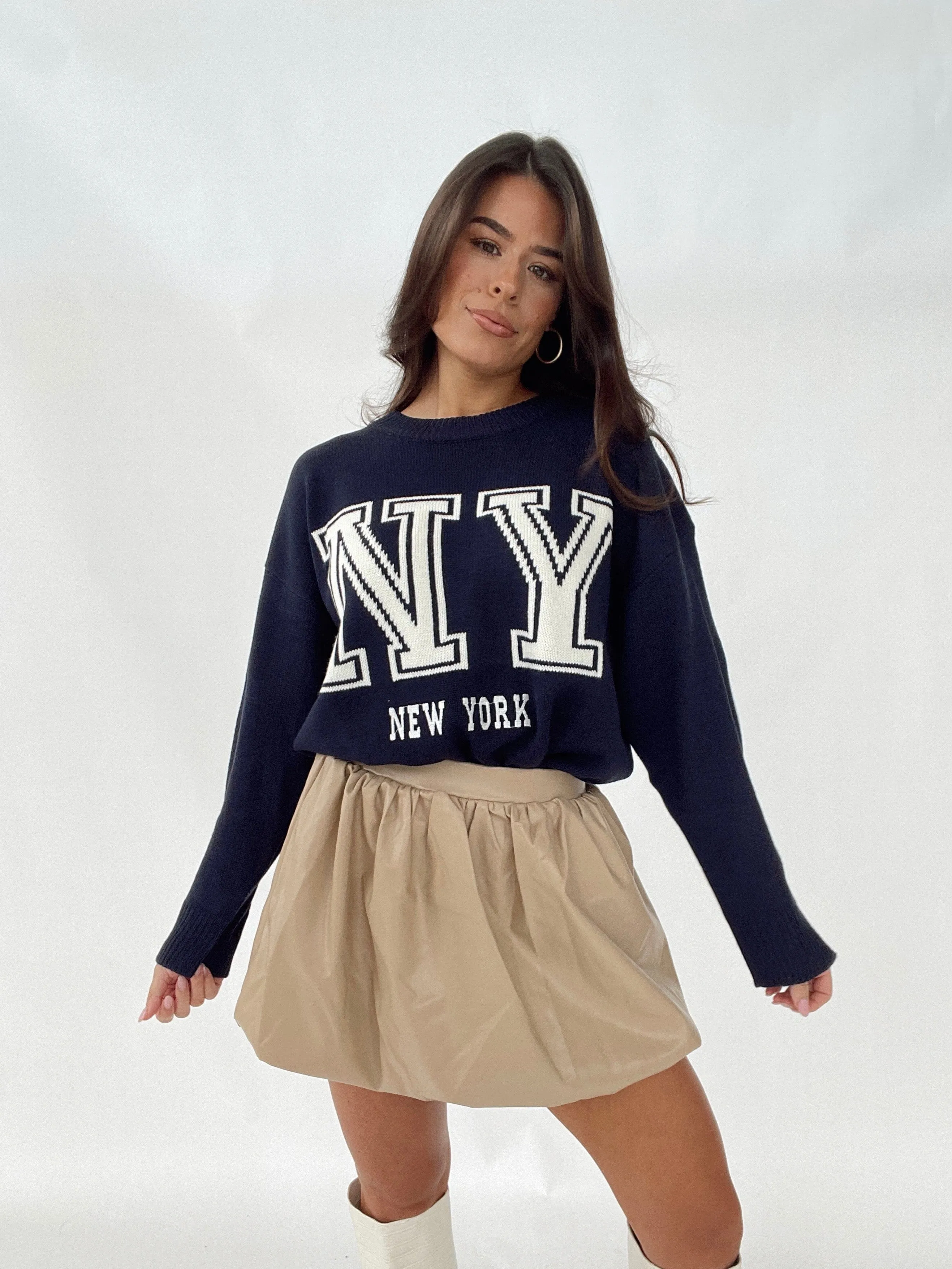 New York Lettering Sweater sold by LANE 201 product image thumbnail 5