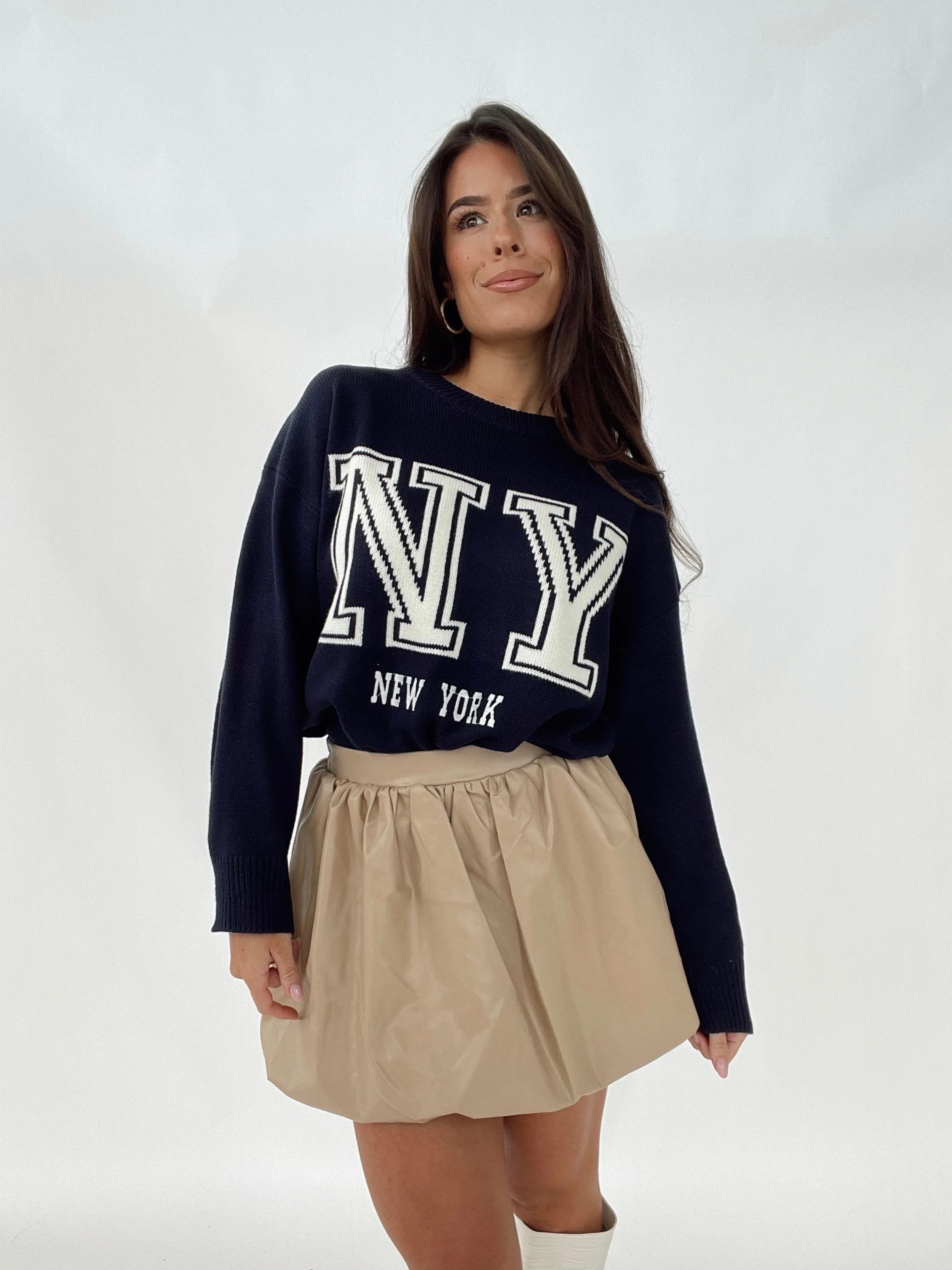 New York Lettering Sweater sold by LANE 201 product image thumbnail 4