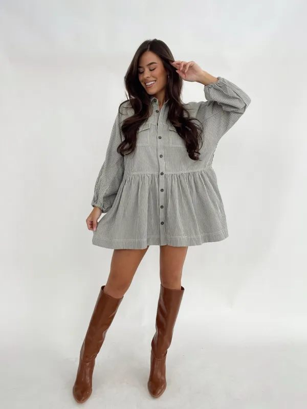 Joanna Striped Tunic Dress sold by LANE 201