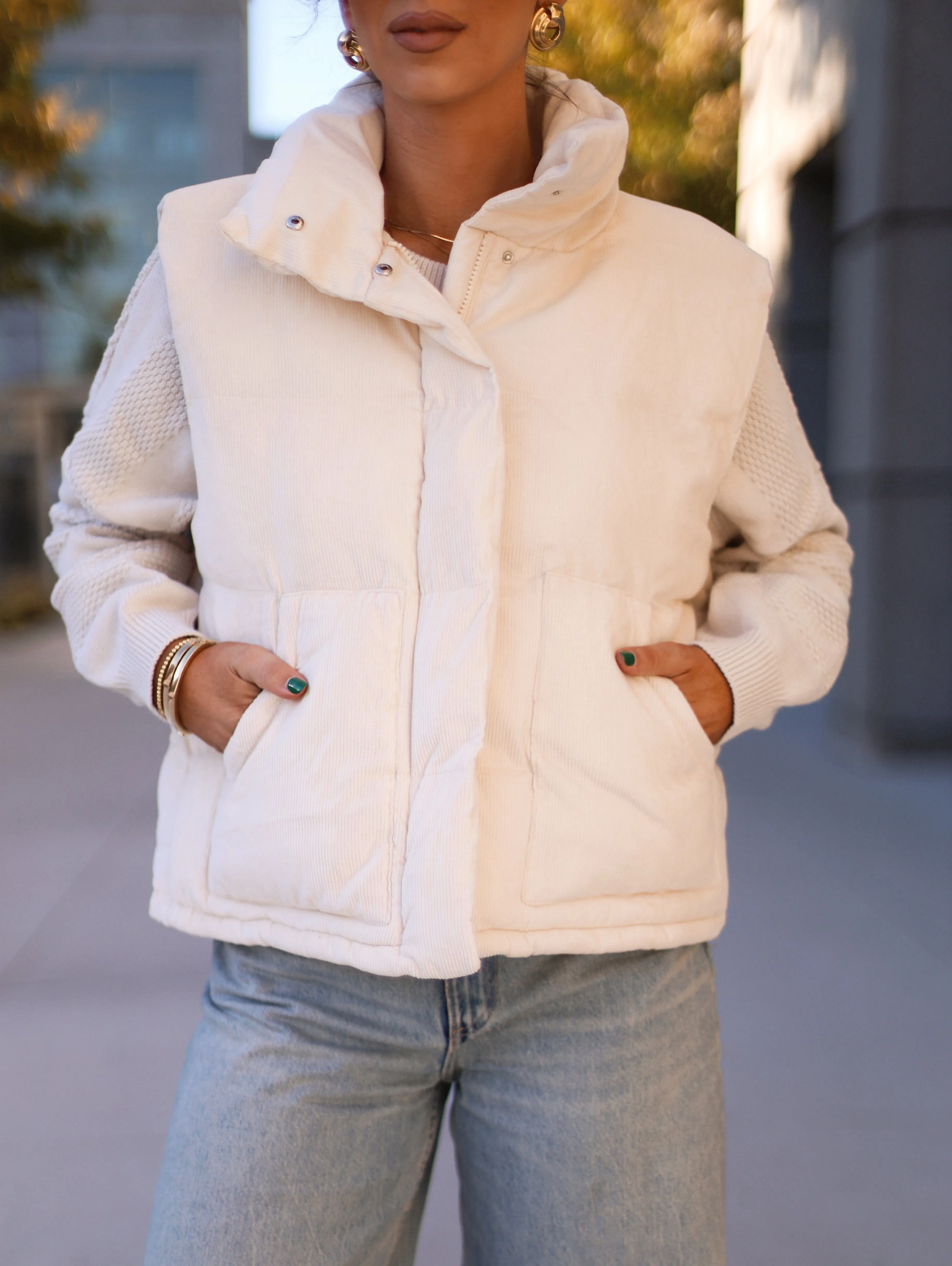 Corduroy Quilted Vest sold by LANE 201 product image thumbnail 2