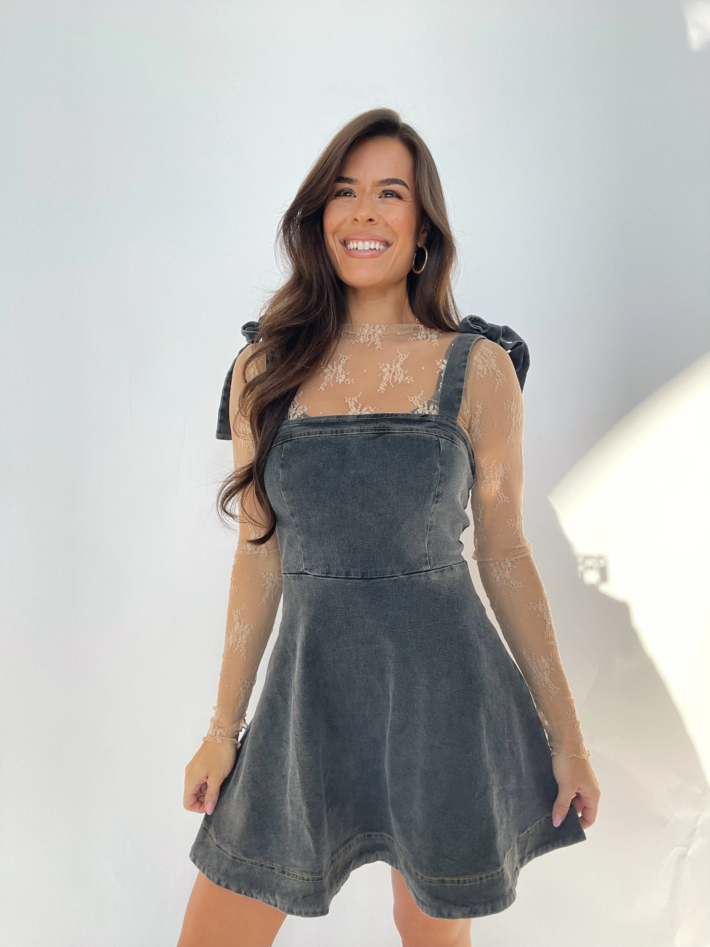 Acid Wash Denim Dress sold by LANE 201