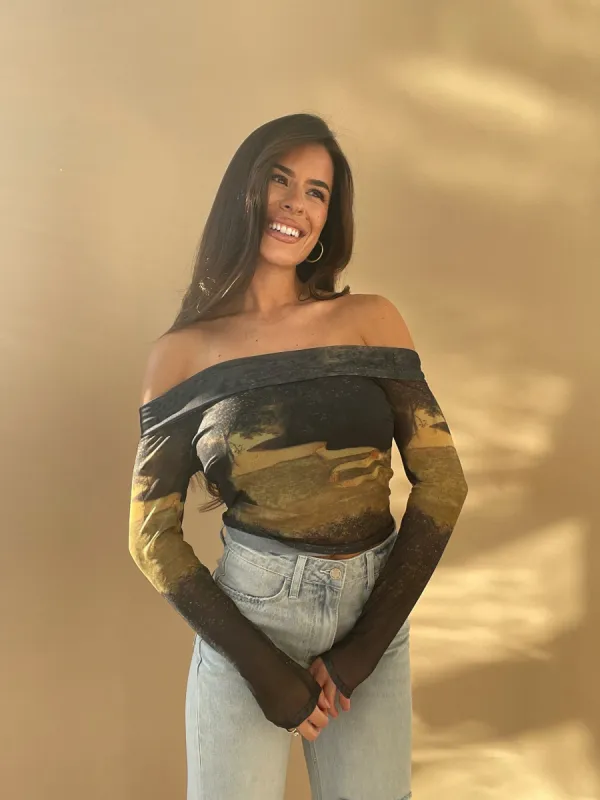 With The Vibes Top sold by LANE 201