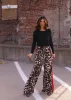 Leopard Drawstring Pants sold by LANE 201