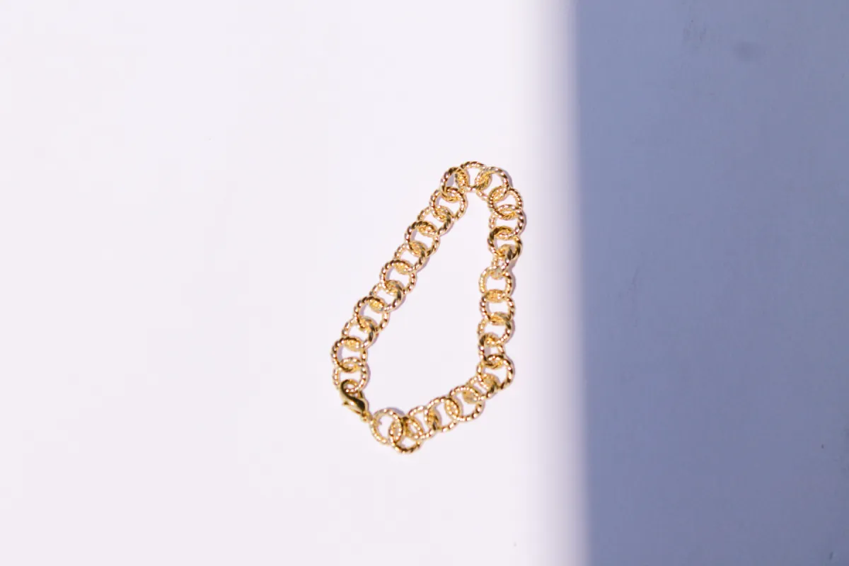 Elegant Gold-Tone Chain Bracelet sold by LANE 201