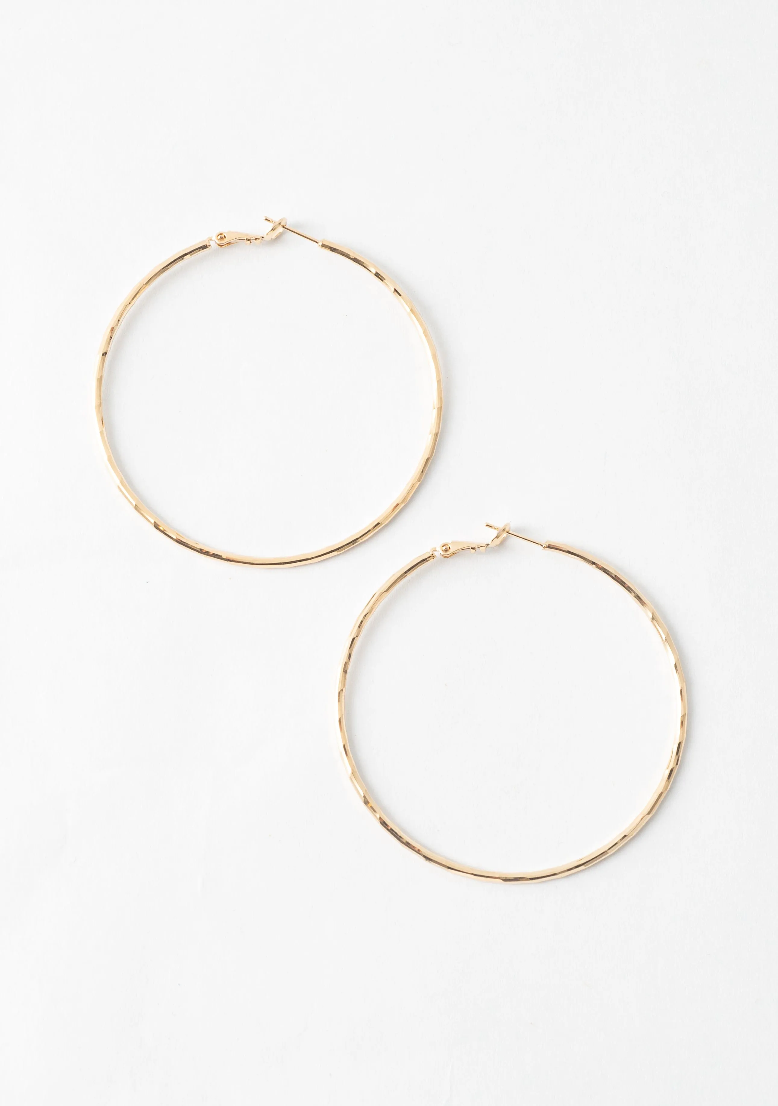 Minimalist Gold Hoop Earrings sold by LANE 201