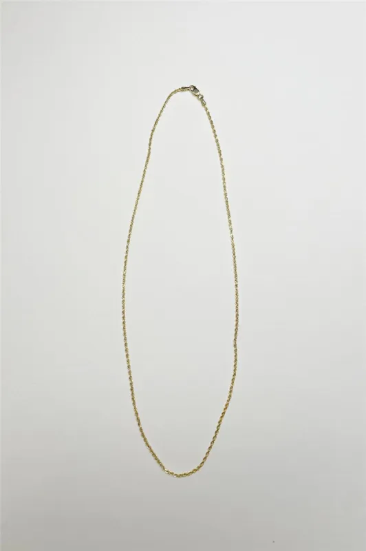 18K Gold Plated Twist Chain Necklace sold by LANE 201