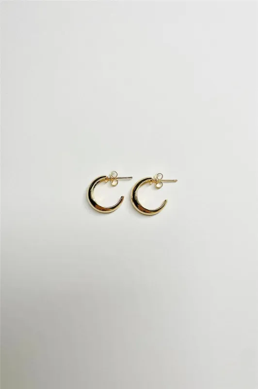 Gold Dainty Hoop Earring made by By Together