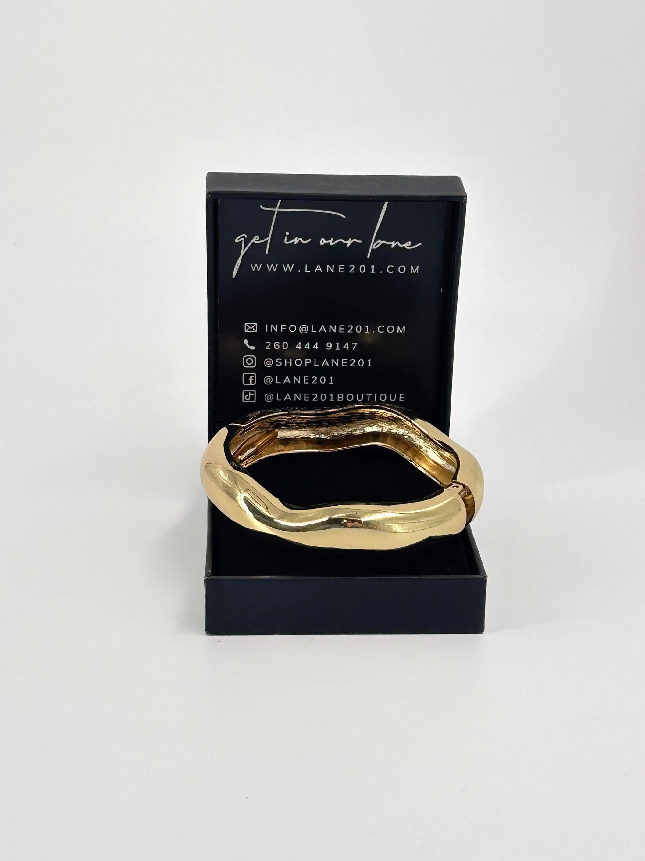 Golden Flow Bangle sold by LANE 201