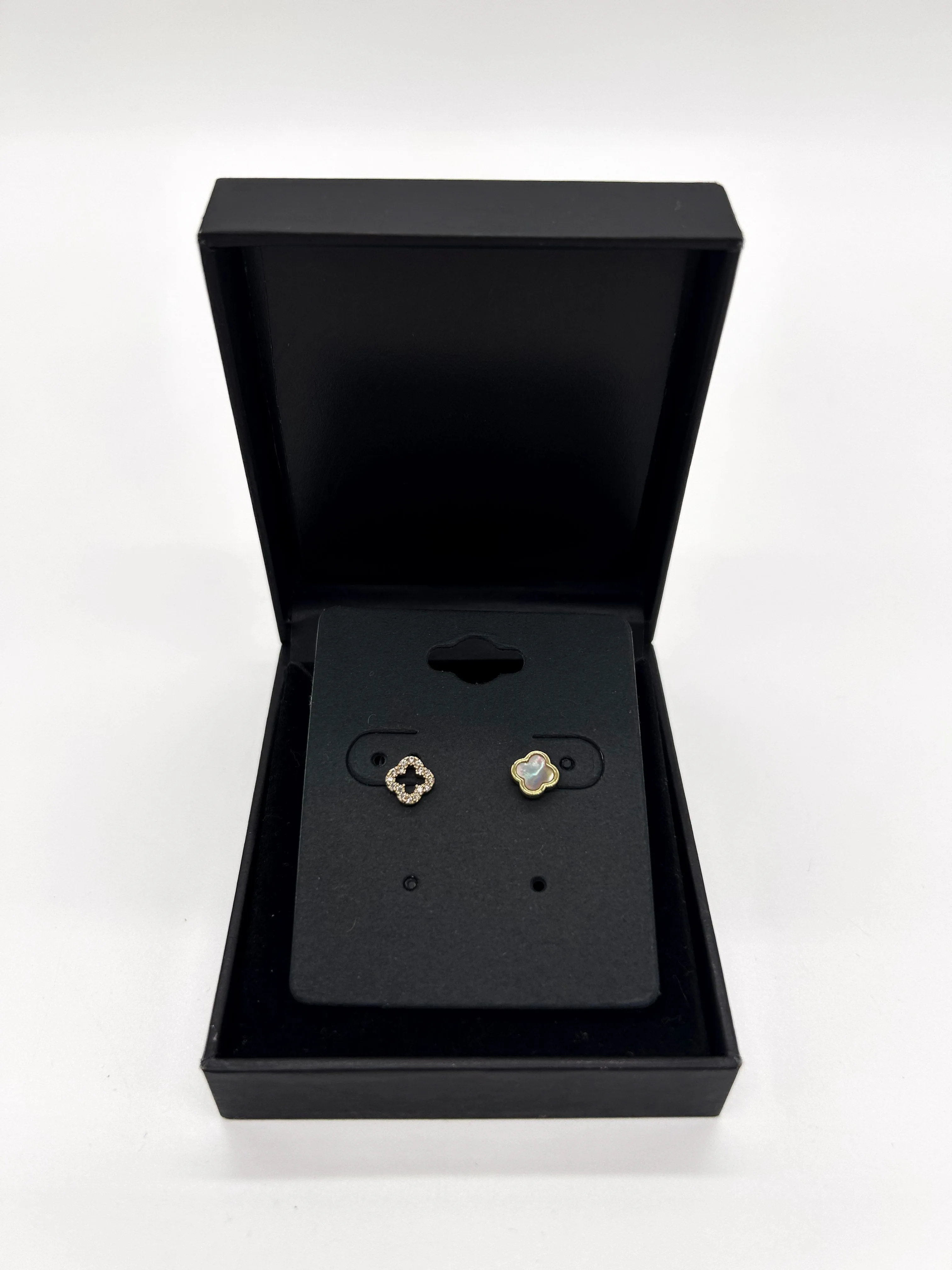 Maeve Floral Cross Studs sold by LANE 201