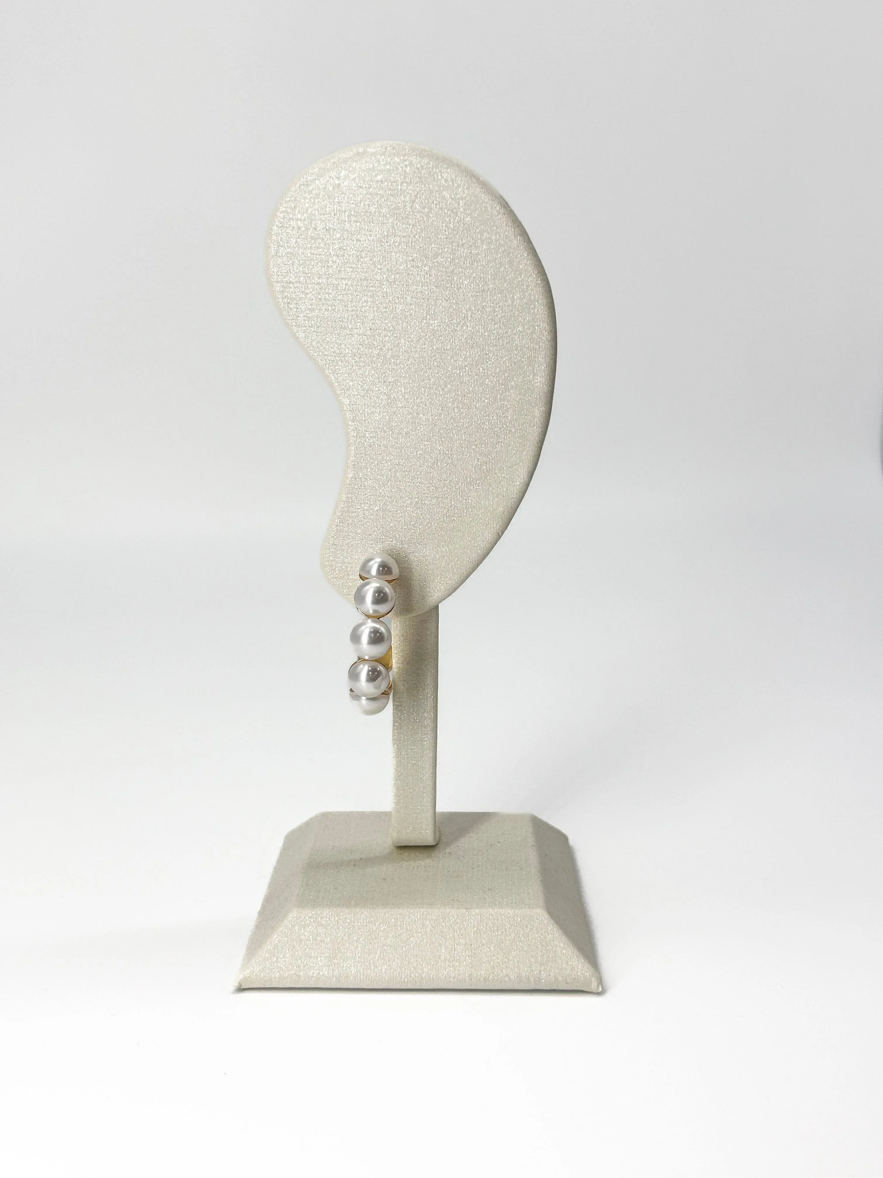 Grand Pearl Hoops sold by LANE 201 product image thumbnail 2