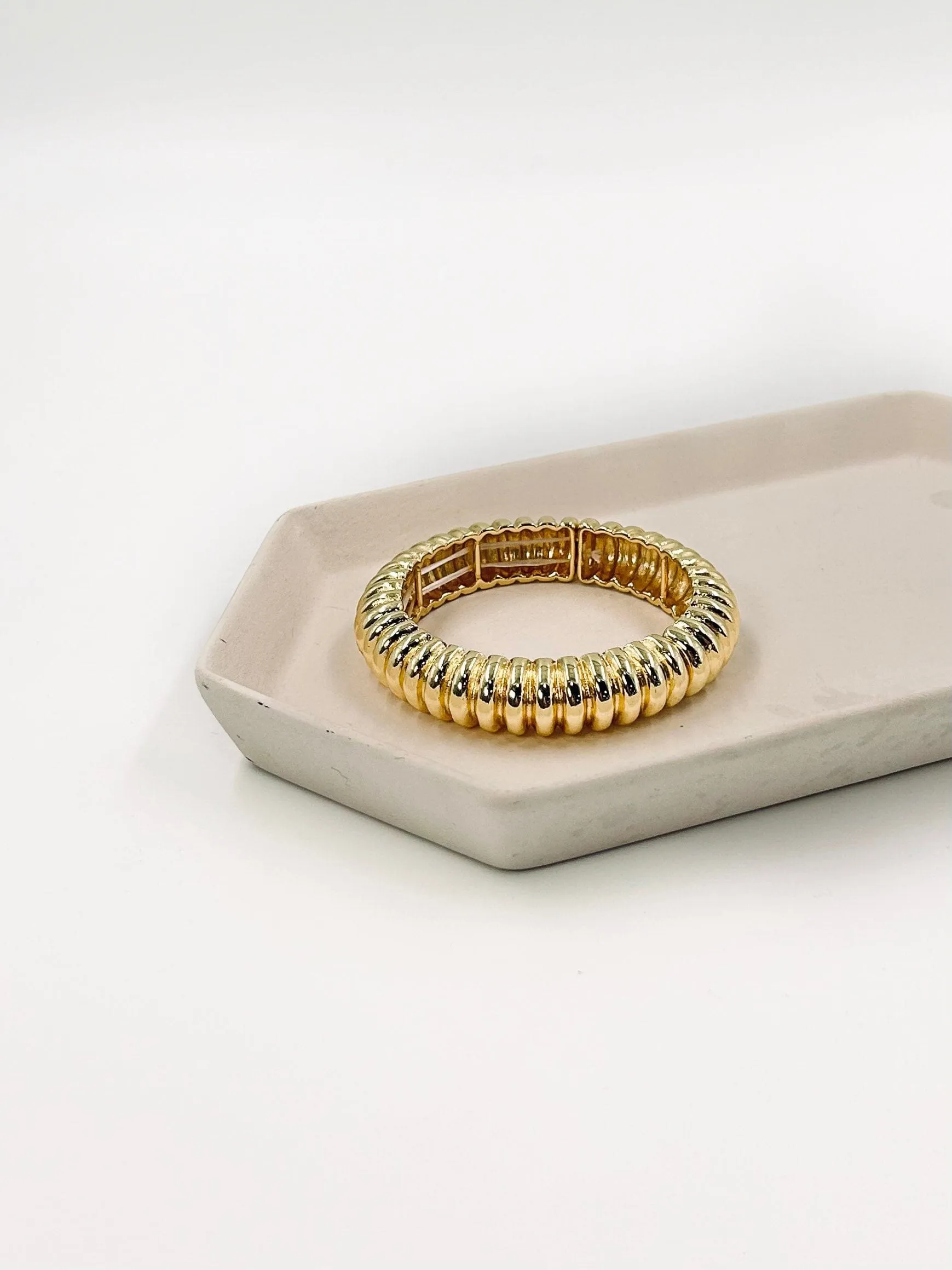 Gold Bangle Bracelet sold by LANE 201 product image thumbnail 2