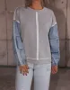Washed Oversized Denim Top sold by LANE 201