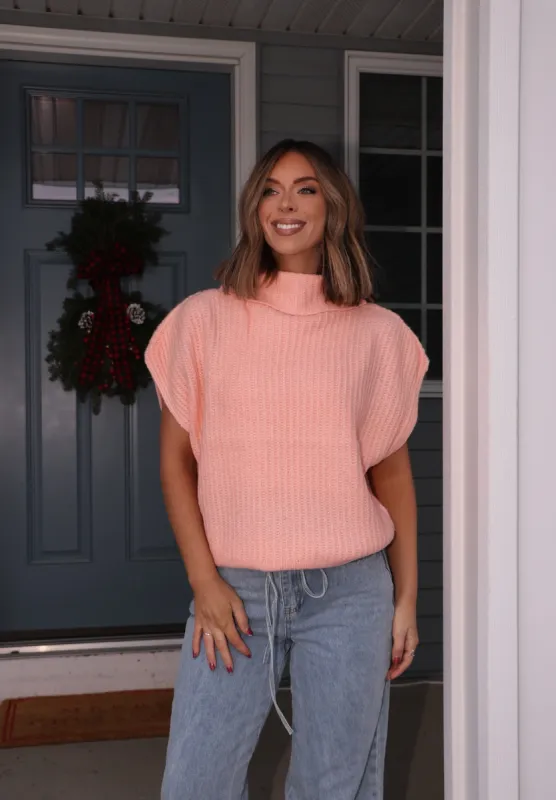Peach Sweater Vest sold by LANE 201