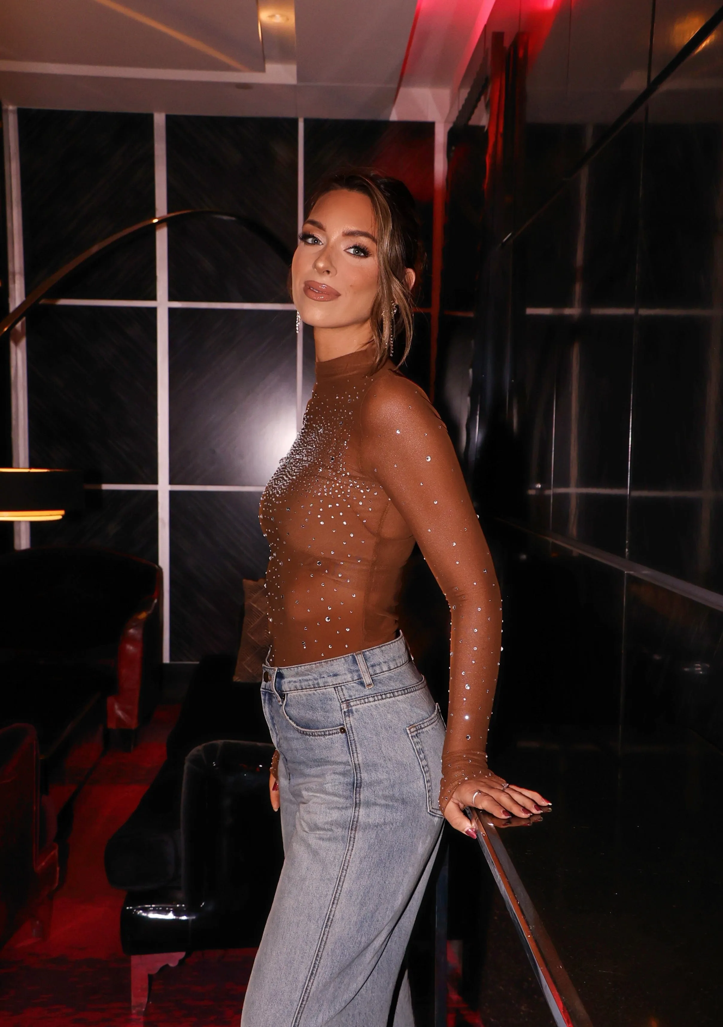 Glitz Mesh Top sold by LANE 201 product image thumbnail 5