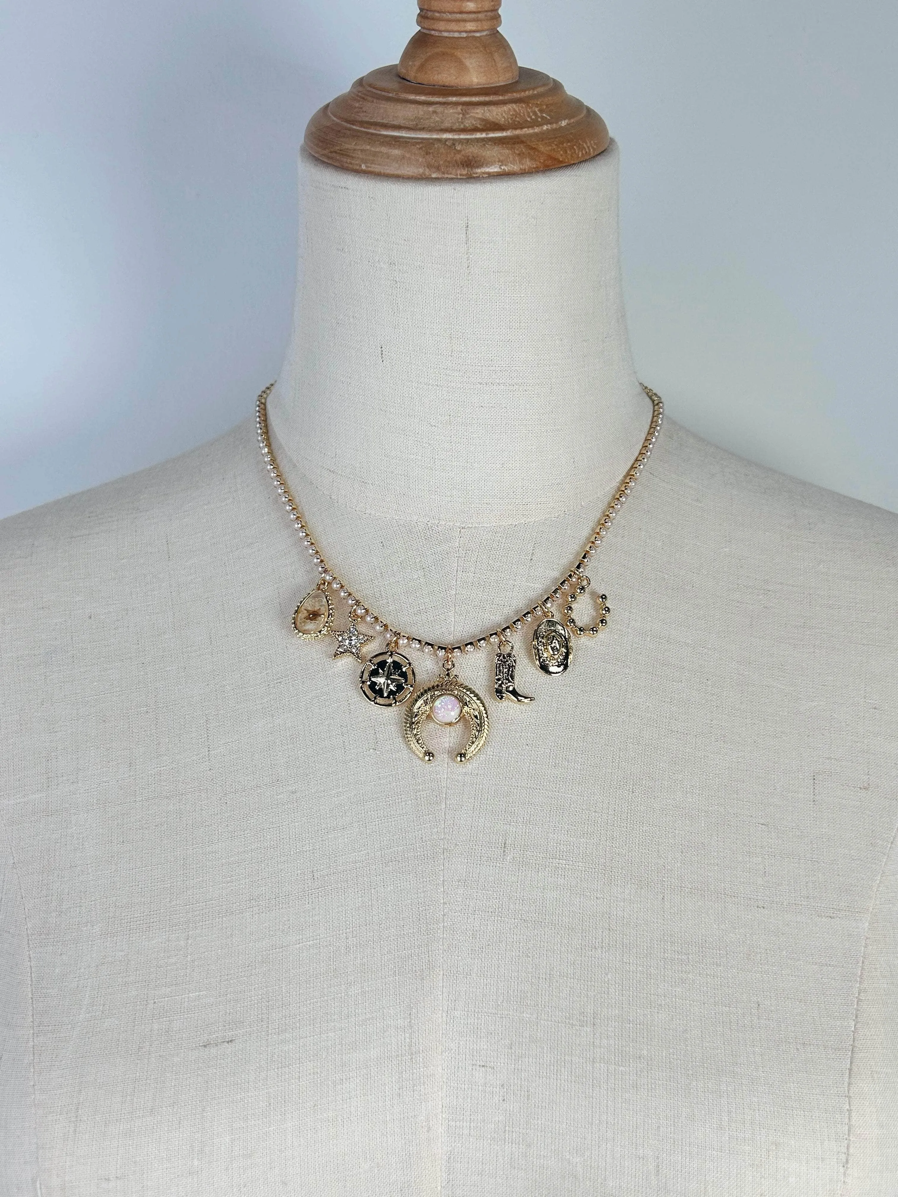 Cowboy Charm Necklace sold by LANE 201 product image thumbnail 2