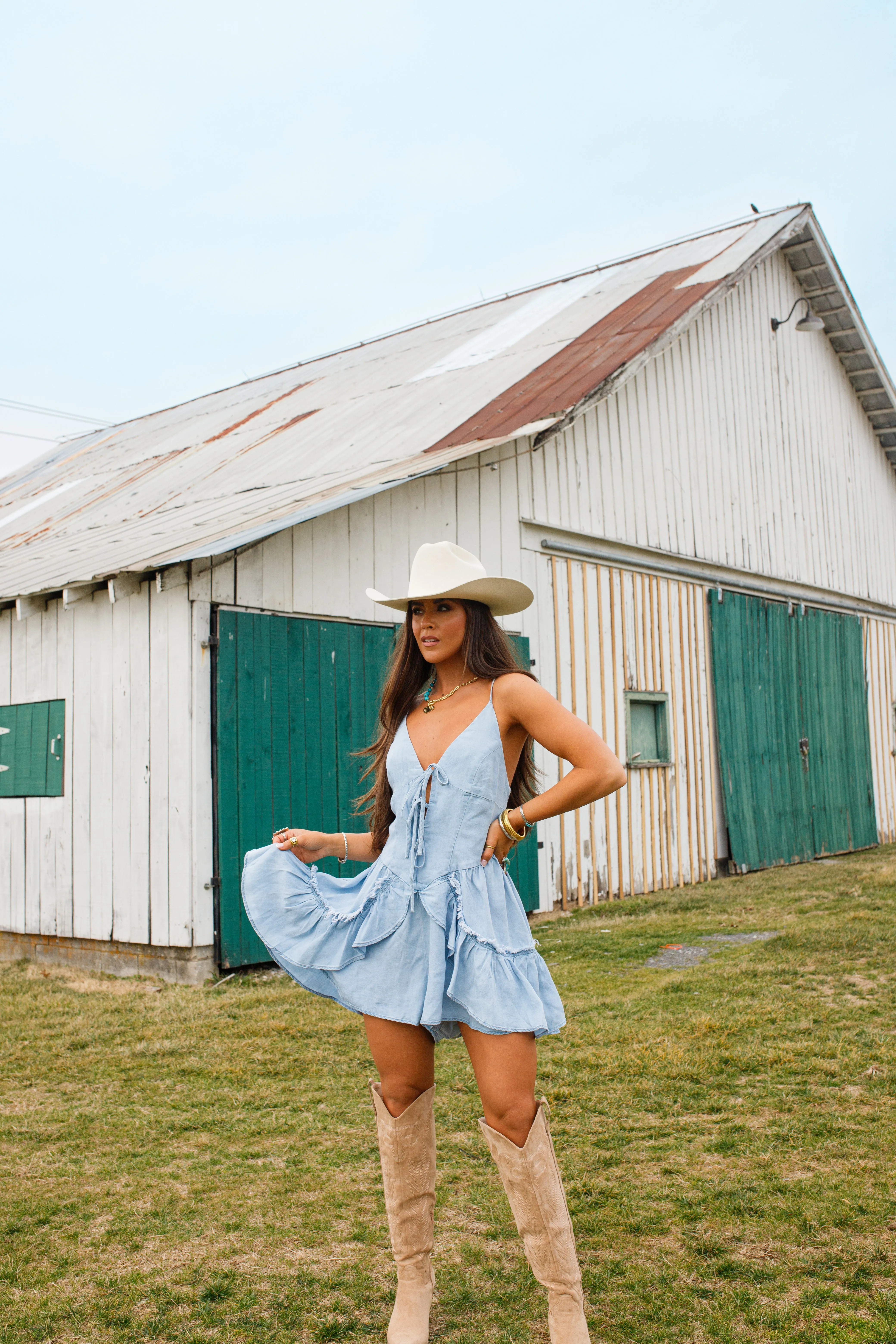 Denim Diaries Romper sold by LANE 201 product image thumbnail 2