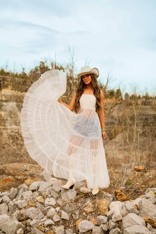 Corset Tulle Maxi Top made by Promesa