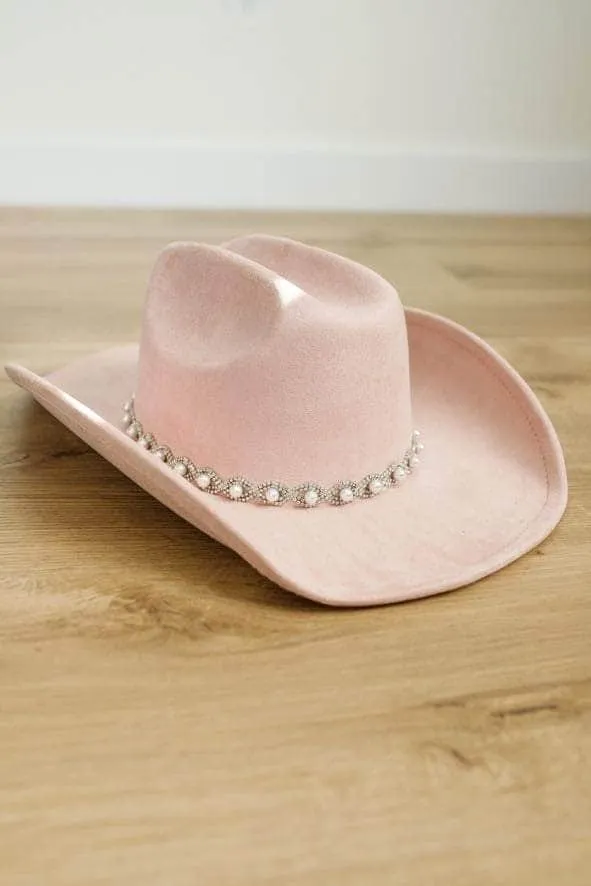 Pink Pearl Cowgirl Hat sold by LANE 201 product image thumbnail 2