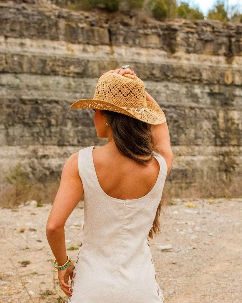 Straw Cowgirl Hat sold by LANE 201 product image thumbnail 3