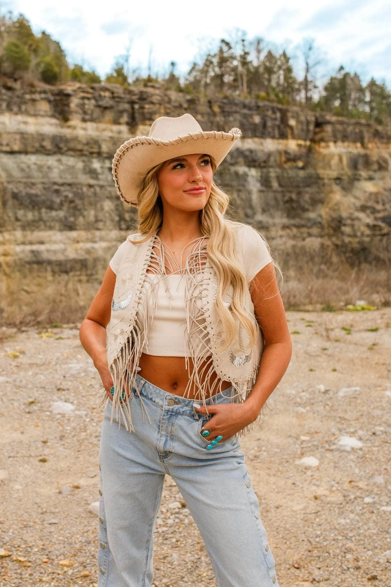 Fringe Frontier Vest sold by LANE 201 product image thumbnail 4