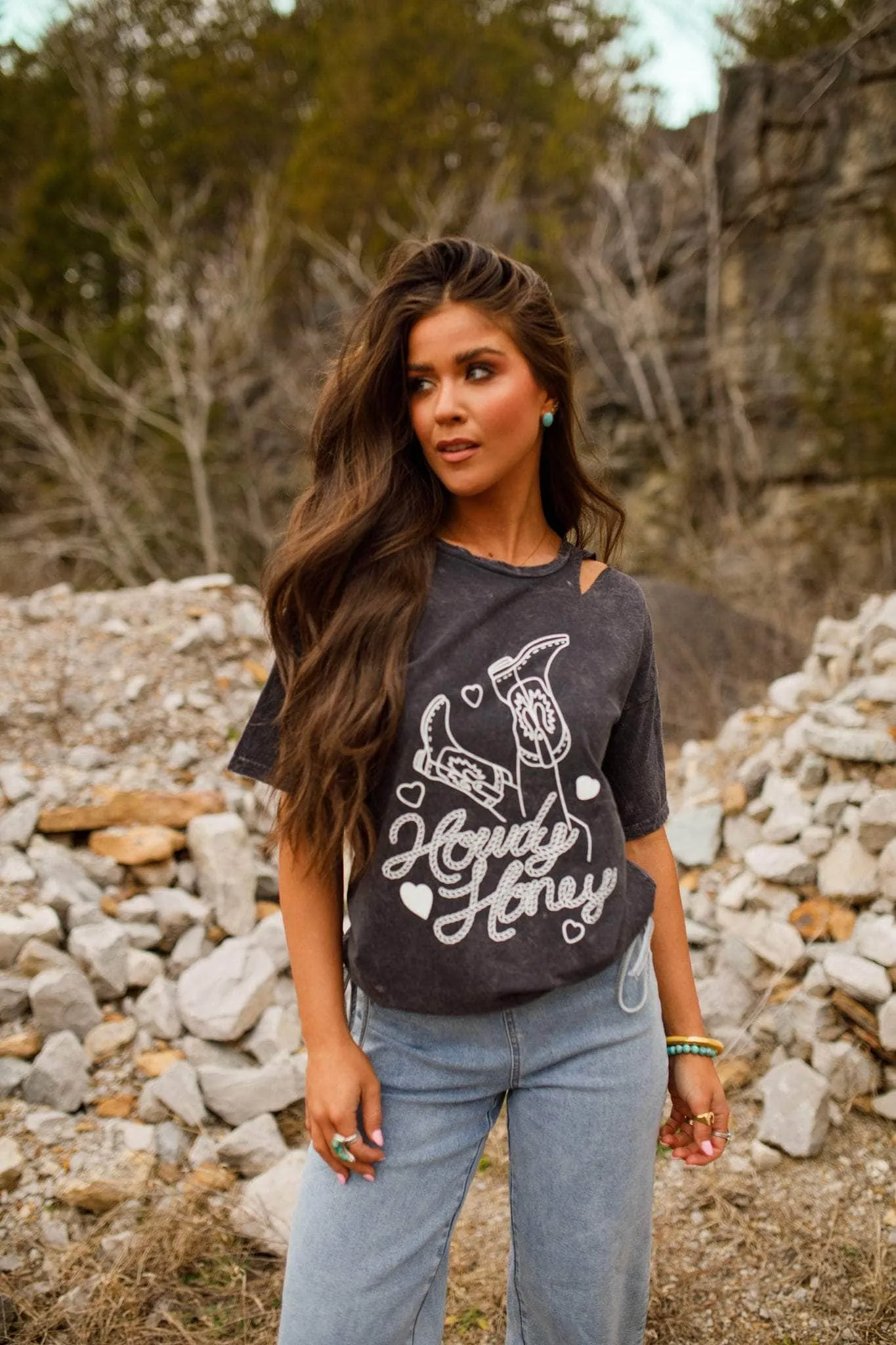 Howdy Honey Graphic Tee sold by LANE 201