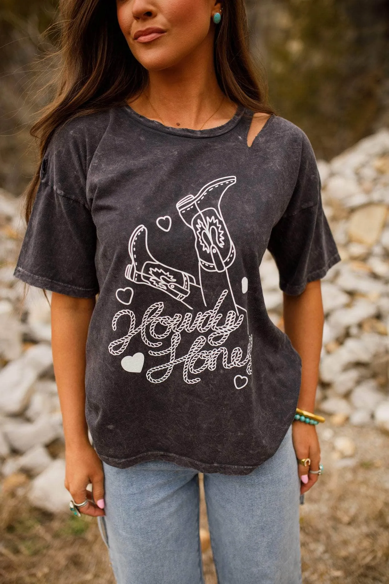 Howdy Honey Graphic Tee sold by LANE 201 product image thumbnail 2