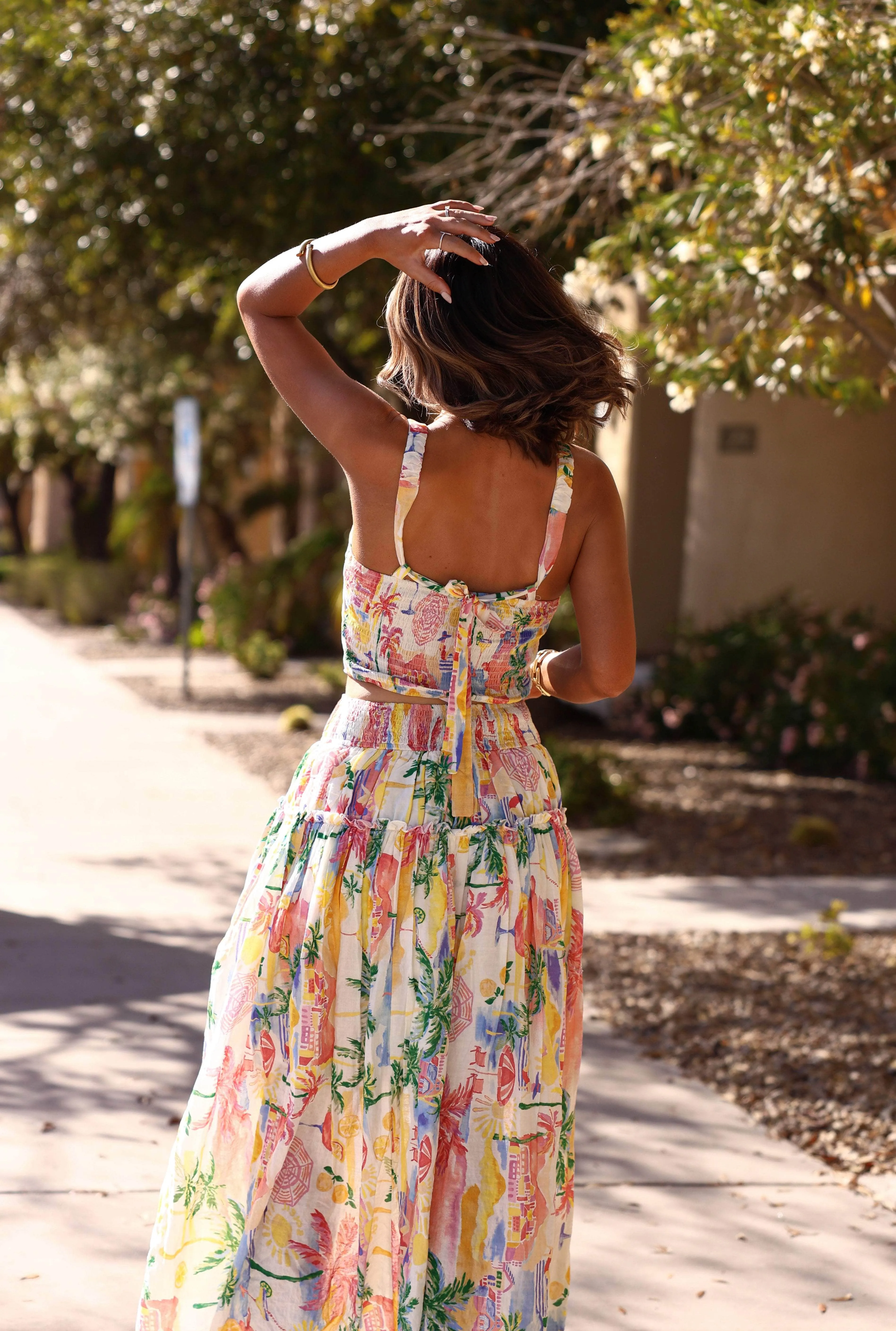 Painted Palms Skirt sold by LANE 201 product image thumbnail 2