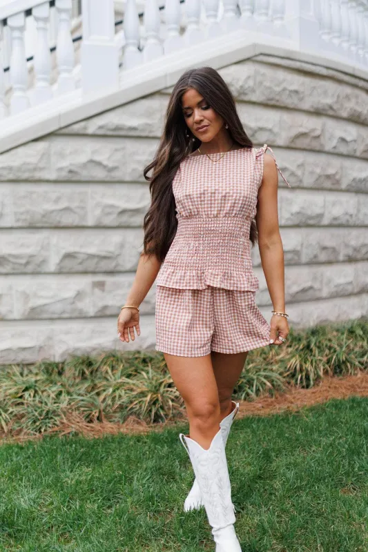 Gingham Sweetie Top sold by LANE 201