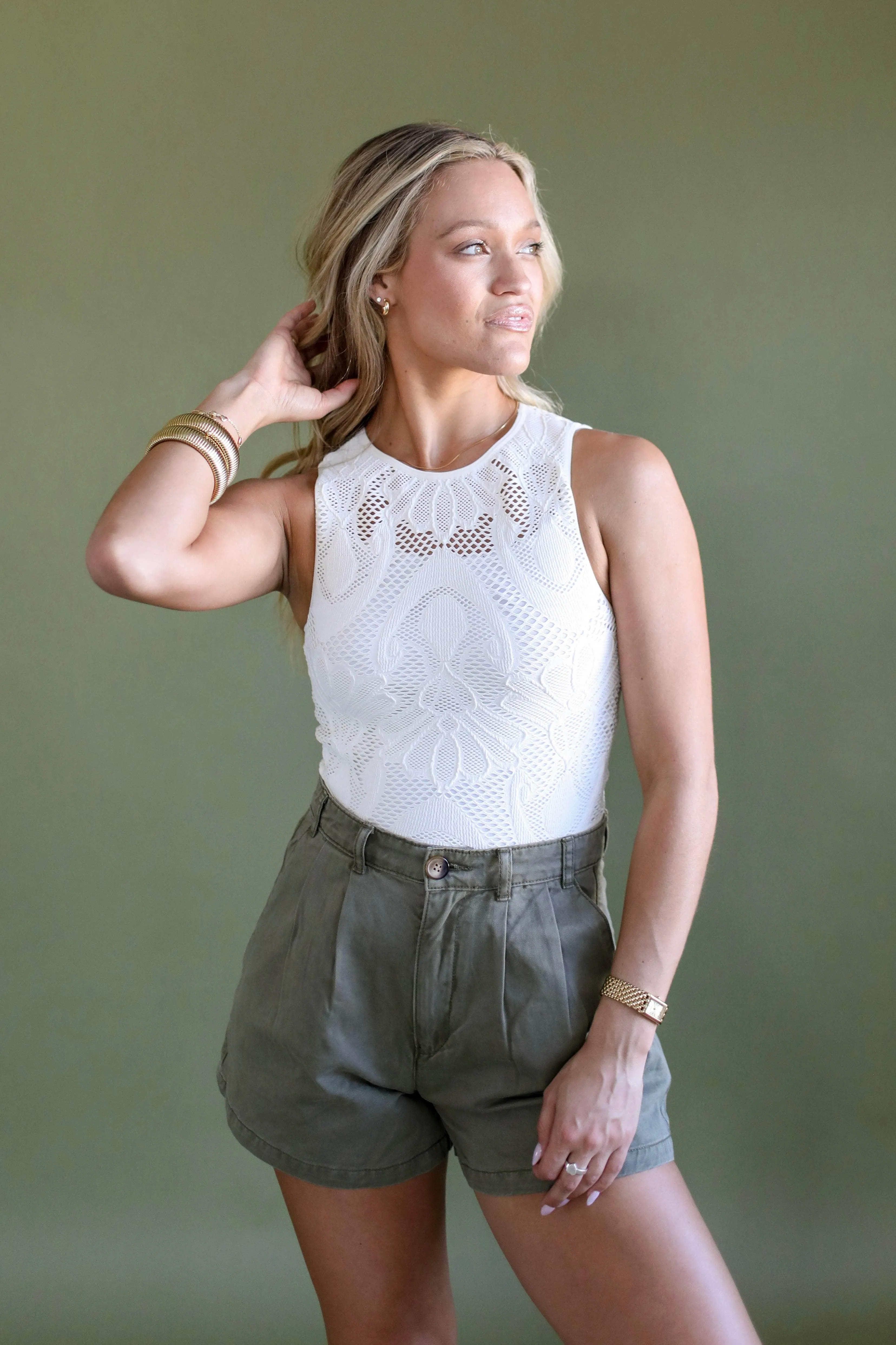 Seamless Lace Tank sold by LANE 201 product image thumbnail 3
