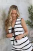 Serena Striped Vest sold by LANE 201