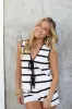 Serena Striped Vest sold by LANE 201
