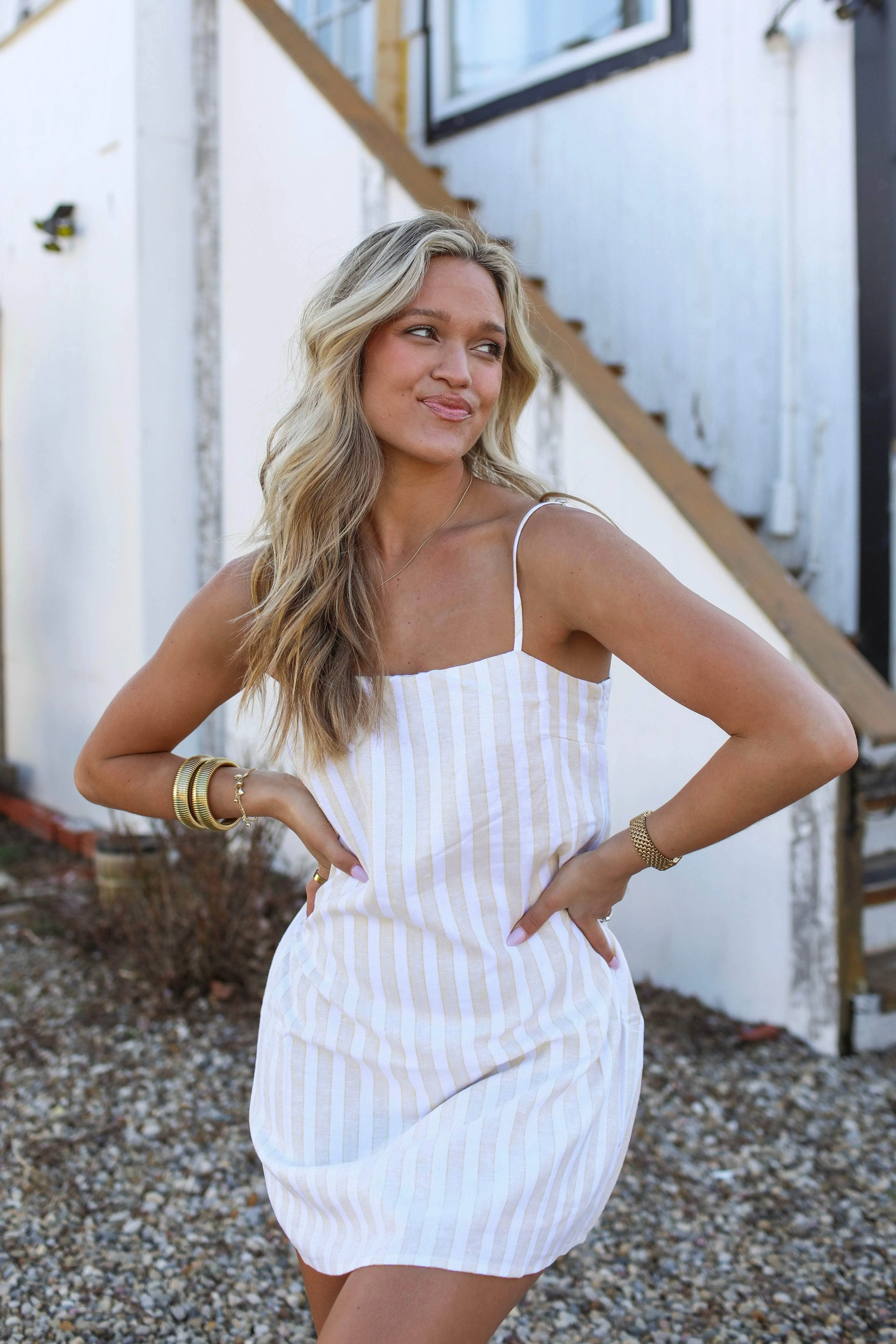 Lighthouse Linen Dress sold by LANE 201 product image thumbnail 3