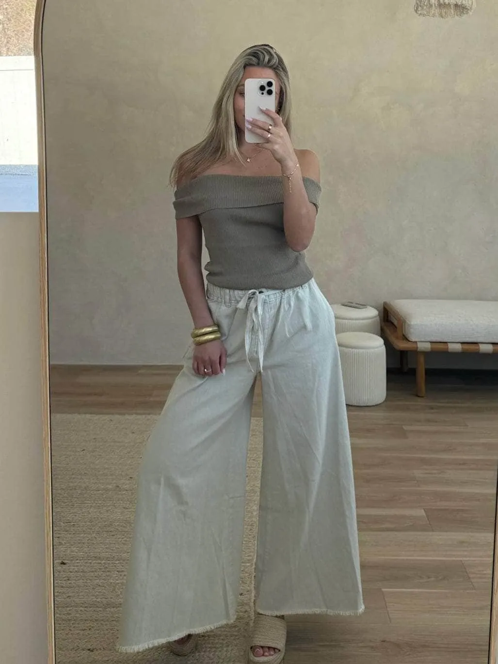 Sky Wide Leg Denim sold by LANE 201 product image thumbnail 4