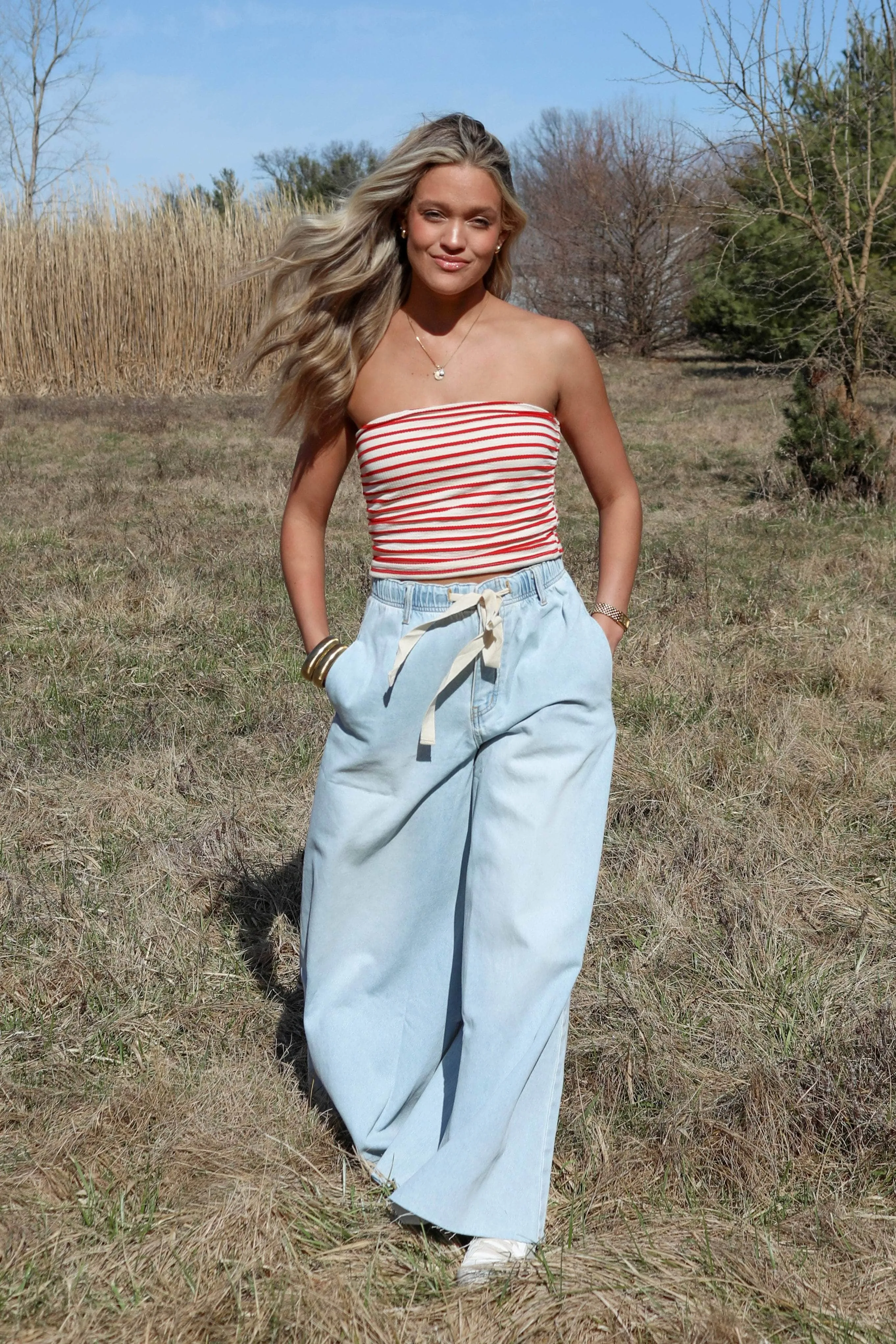 Sky High Wide Leg Denim sold by LANE 201 product image thumbnail 5