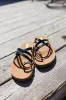 Black Toe Ring Sandal sold by LANE 201