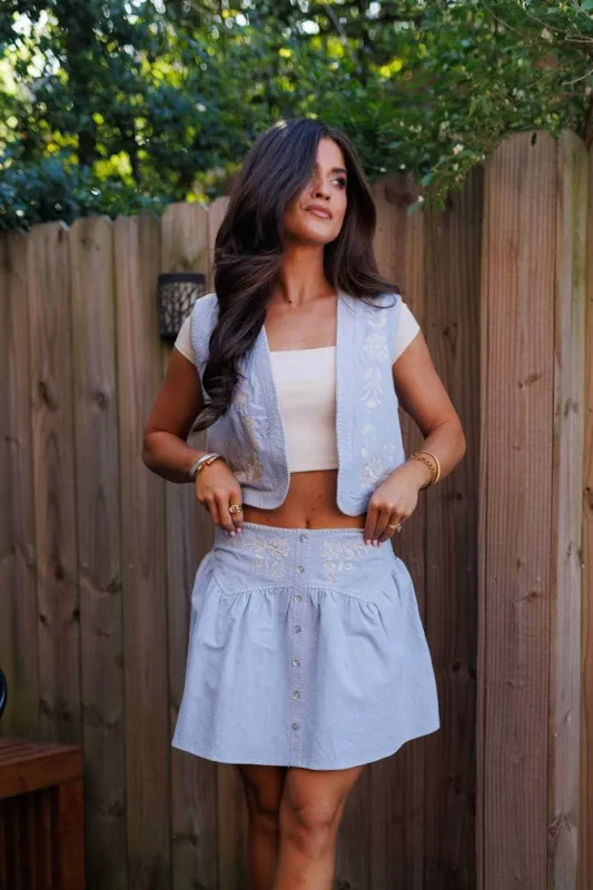 Prairie Petals Vest sold by LANE 201