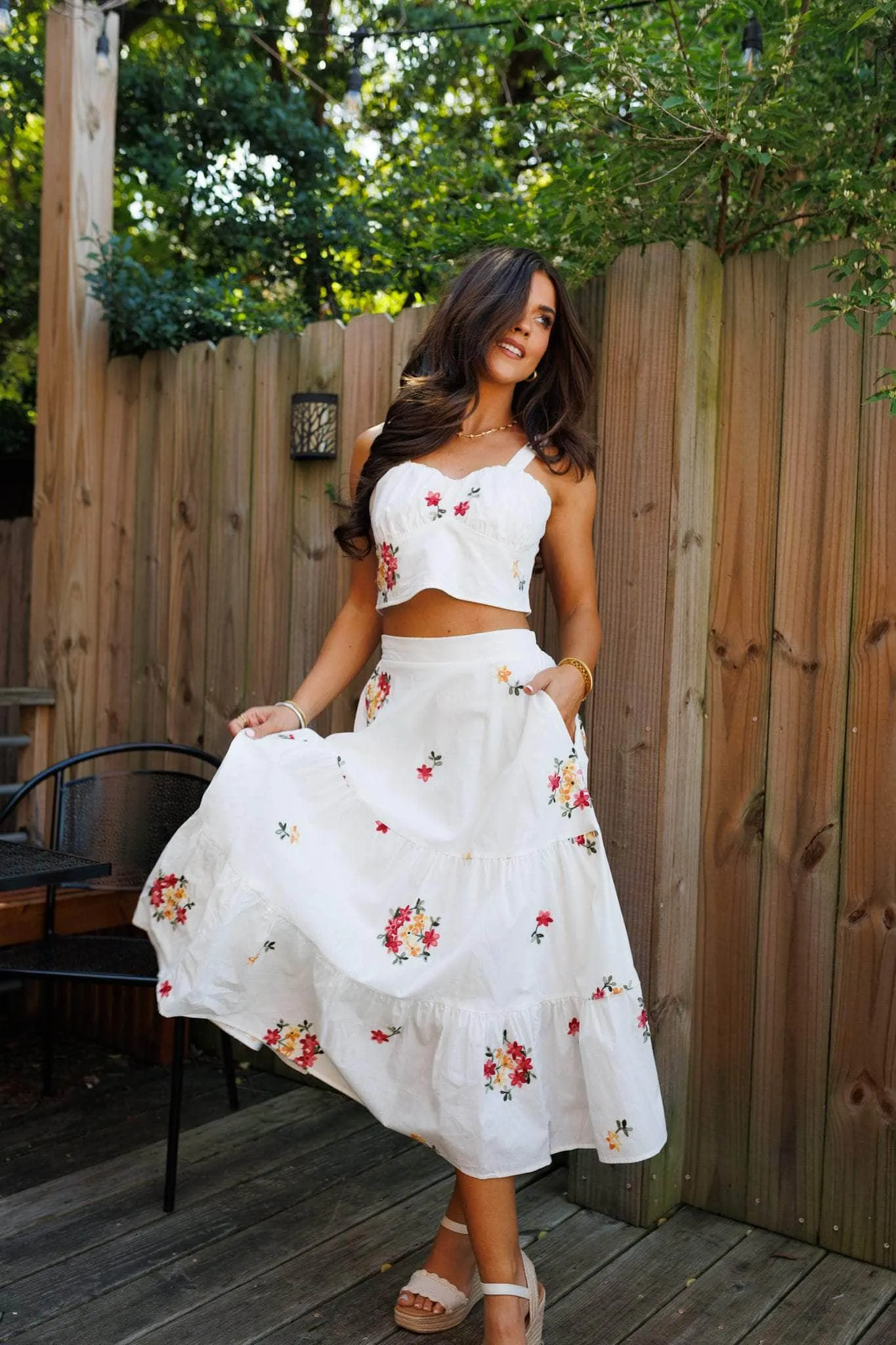 Flower Market Skirt sold by LANE 201 product image thumbnail 4