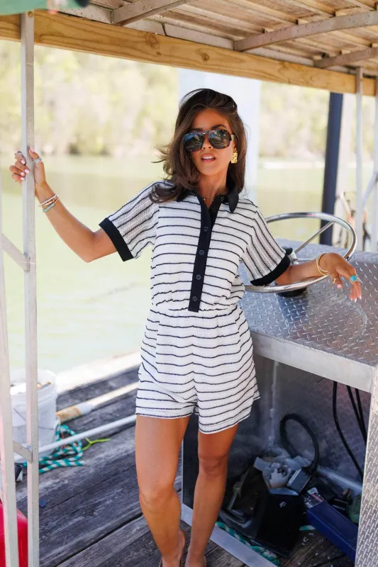 On The Dock Romper made by In February