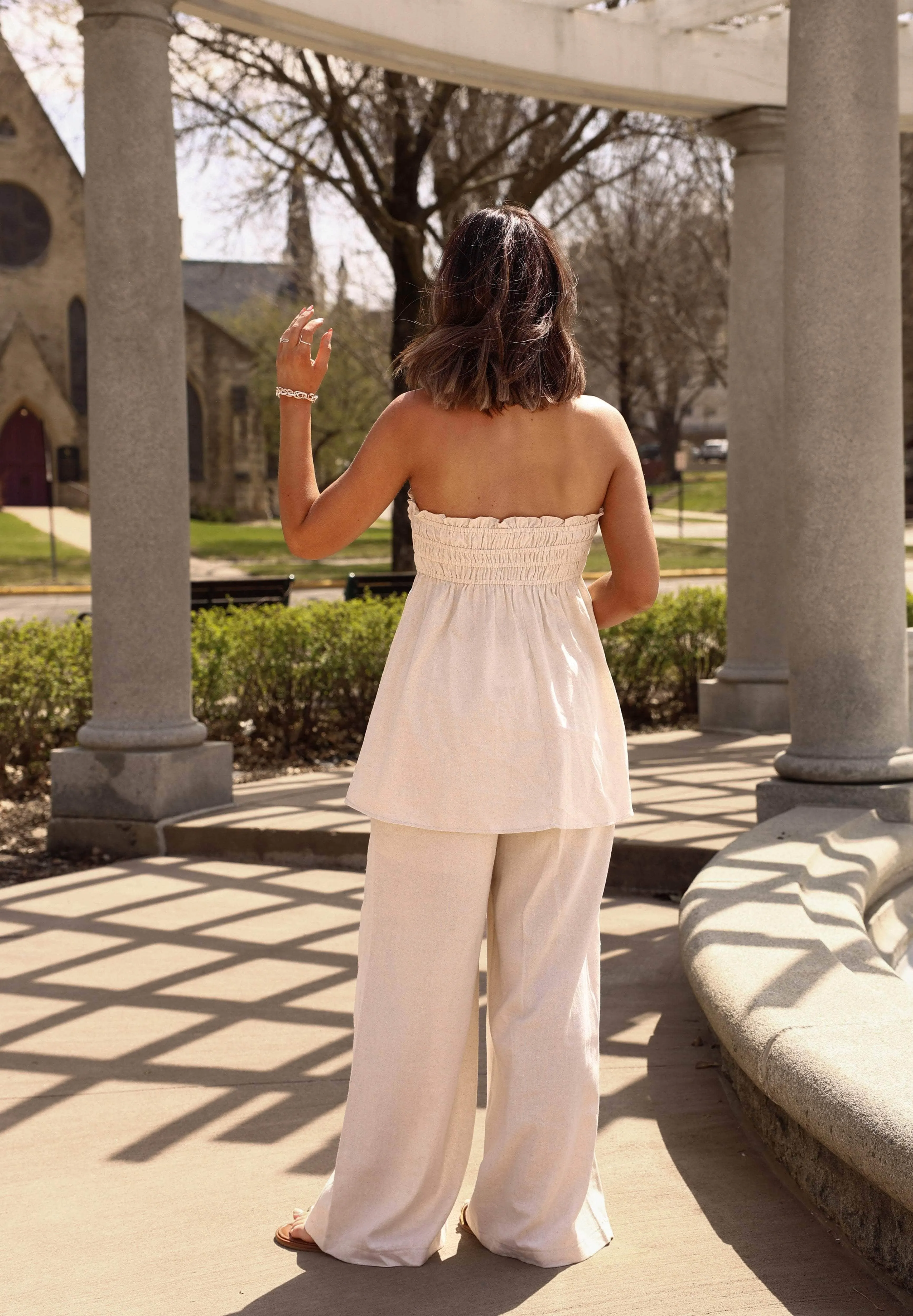 Summer Poise Linen Top sold by LANE 201 product image thumbnail 2