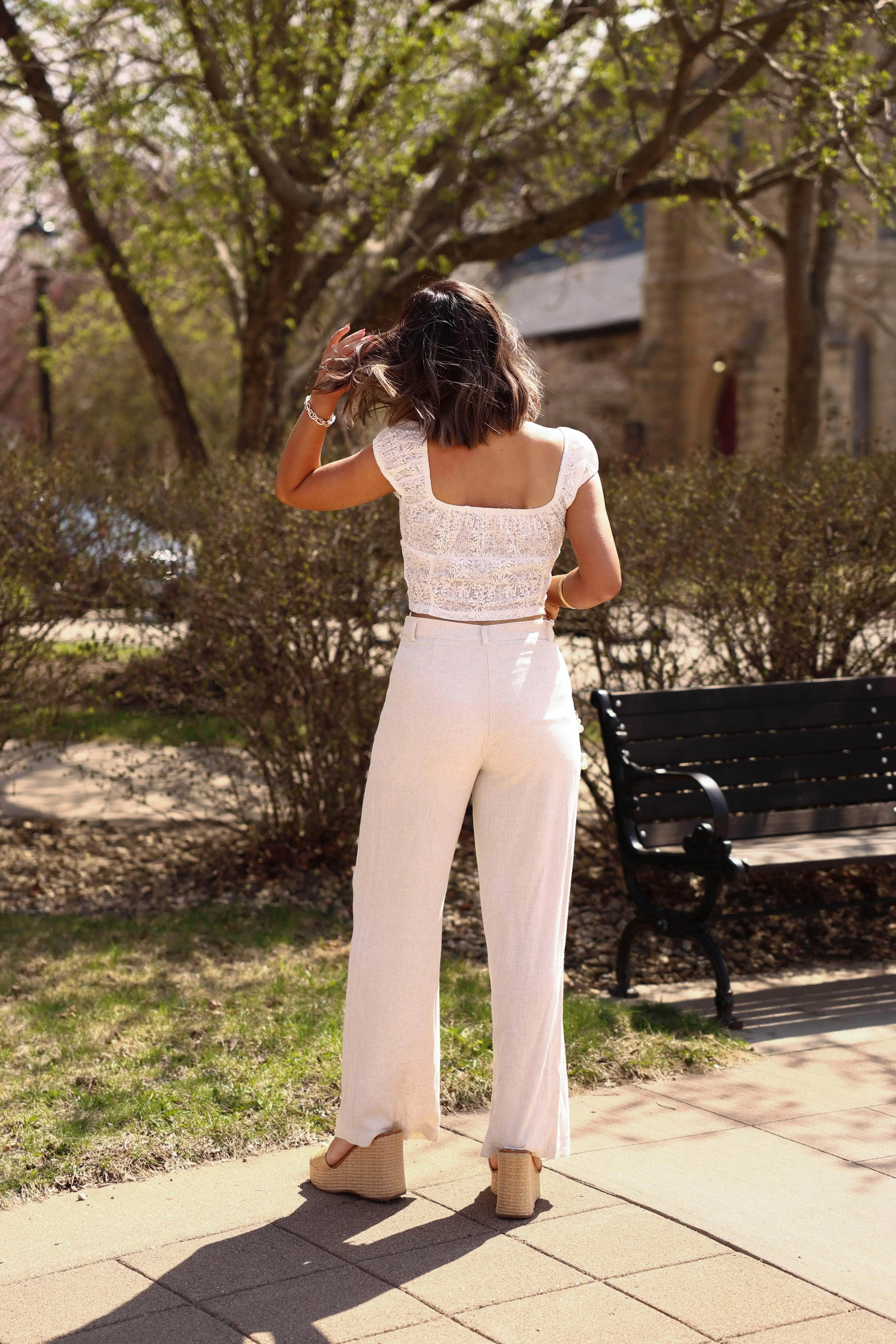 Luxe Linen Pants sold by LANE 201 product image thumbnail 2