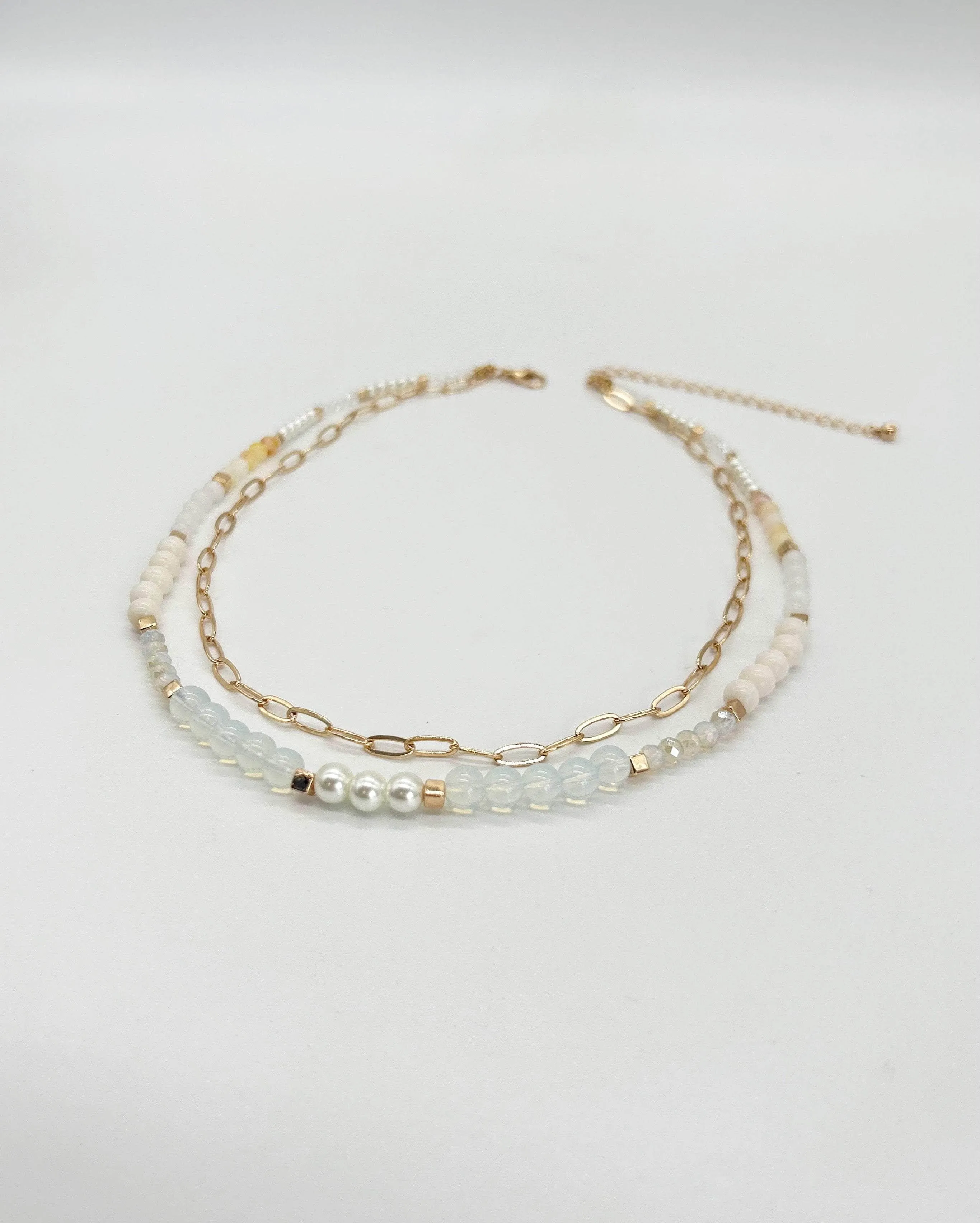 Double Layer Stone Necklace sold by LANE 201 product image thumbnail 3
