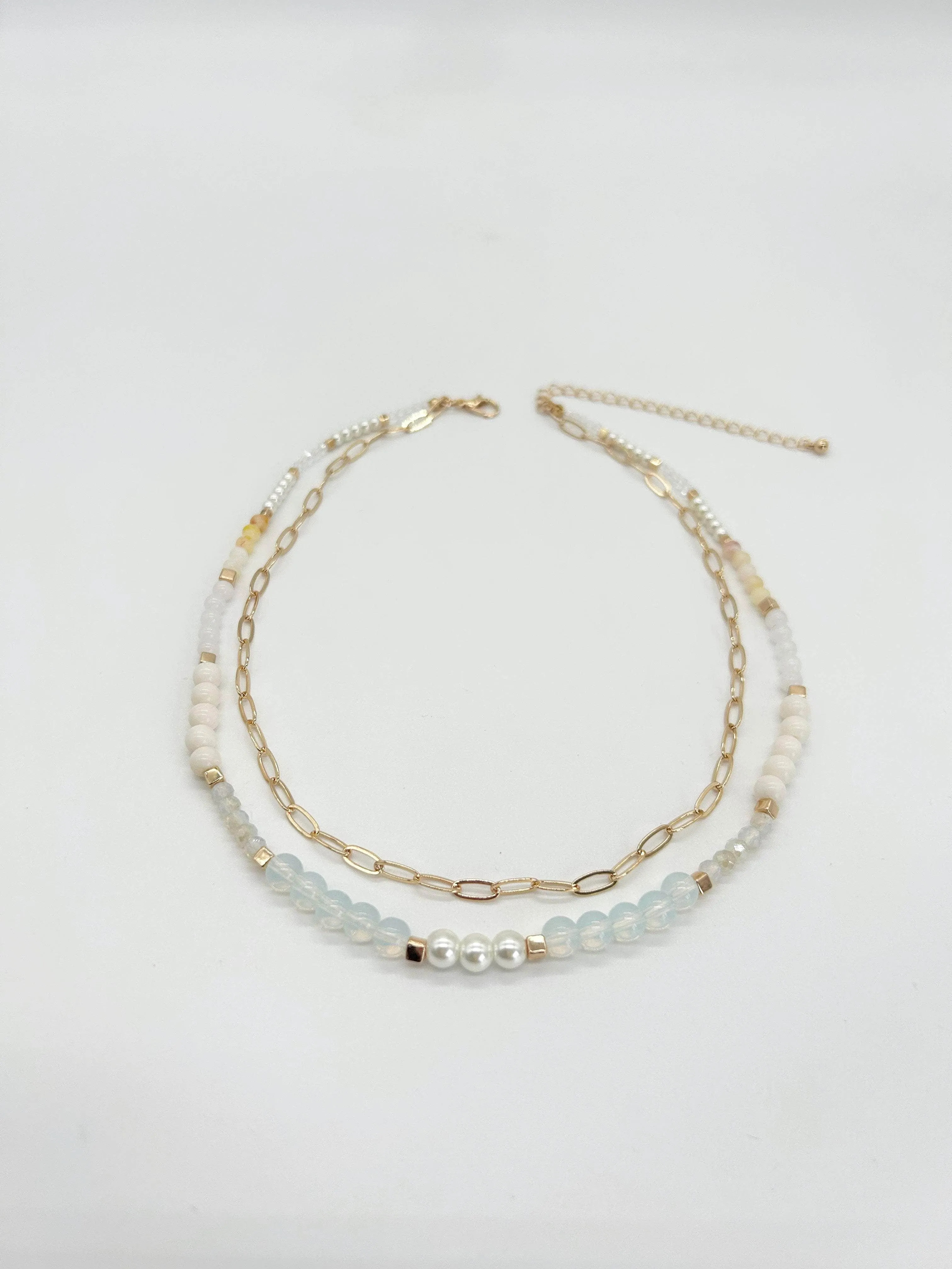 Double Layer Stone Necklace sold by LANE 201 product image thumbnail 2
